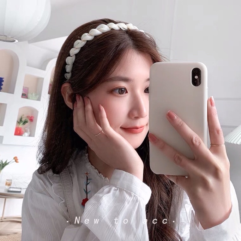 Bờm xoắn kim loại kèm vải lưới phong cách tiểu thư hàng Quảng Châu nhiều màu