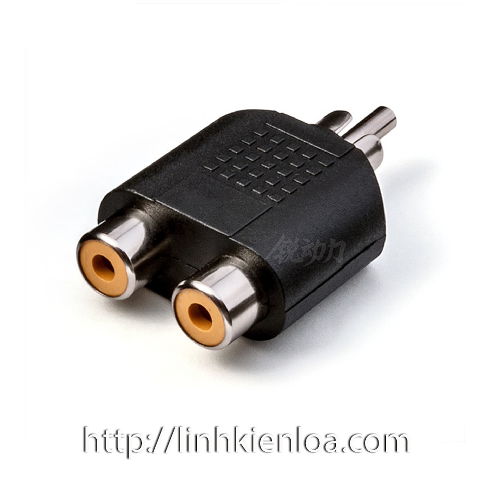 Jack chia AV   từ 1 ra 2 Hoa Sen - Đầu Chia AV  từ 1 ra 2 - Jack loại tốt, cực bền