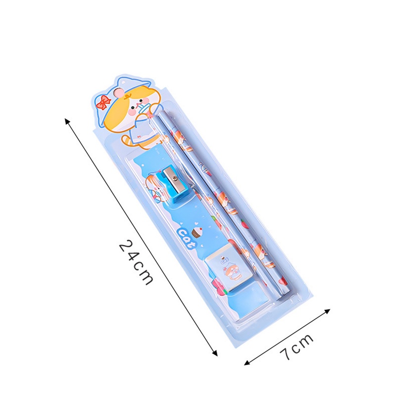 Bộ 5 Cục Tẩy Bút Chì Họa Tiết Hoạt Hình Đáng Yêu