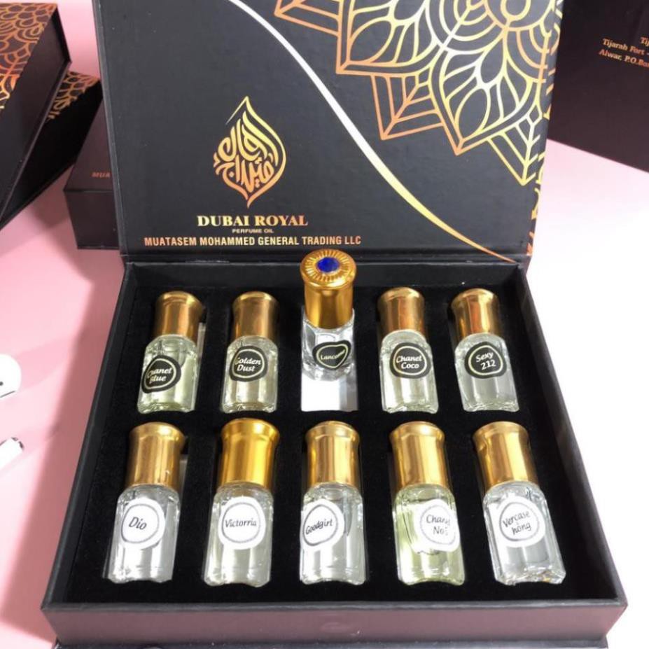 [𝑭𝑹𝑬𝑬𝑺𝑯𝑰𝑷] - ✦ CAO CẤP ✦ - Siêu phẩm sét lăn 10 chai Tinh dầu nước hoa Dubai bai hãng Royal | BigBuy360 - bigbuy360.vn