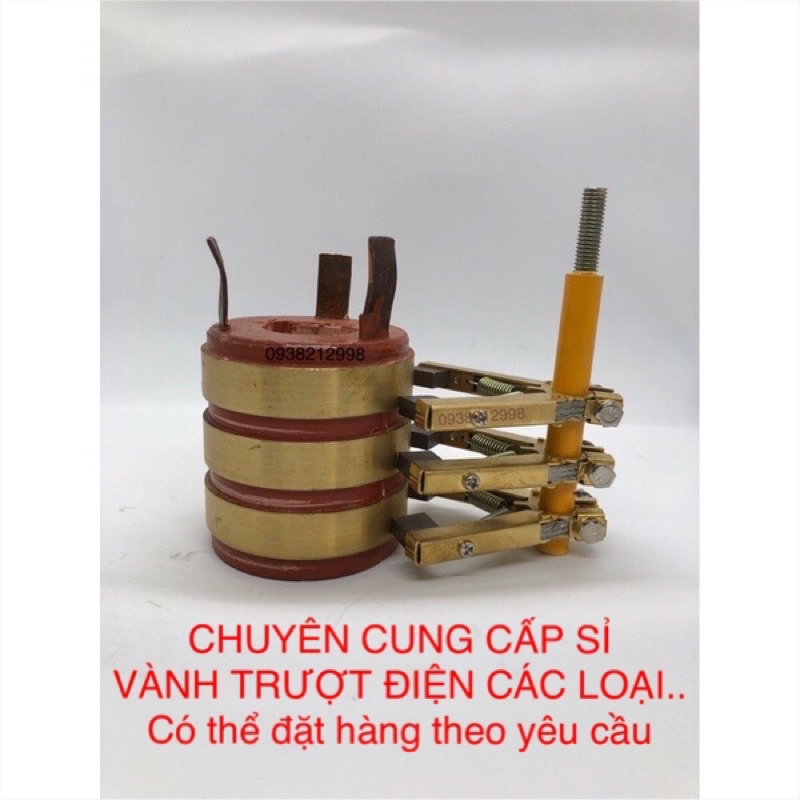 Cổ góp điện+ bộ chổi than 3pha 30x70~105x170.