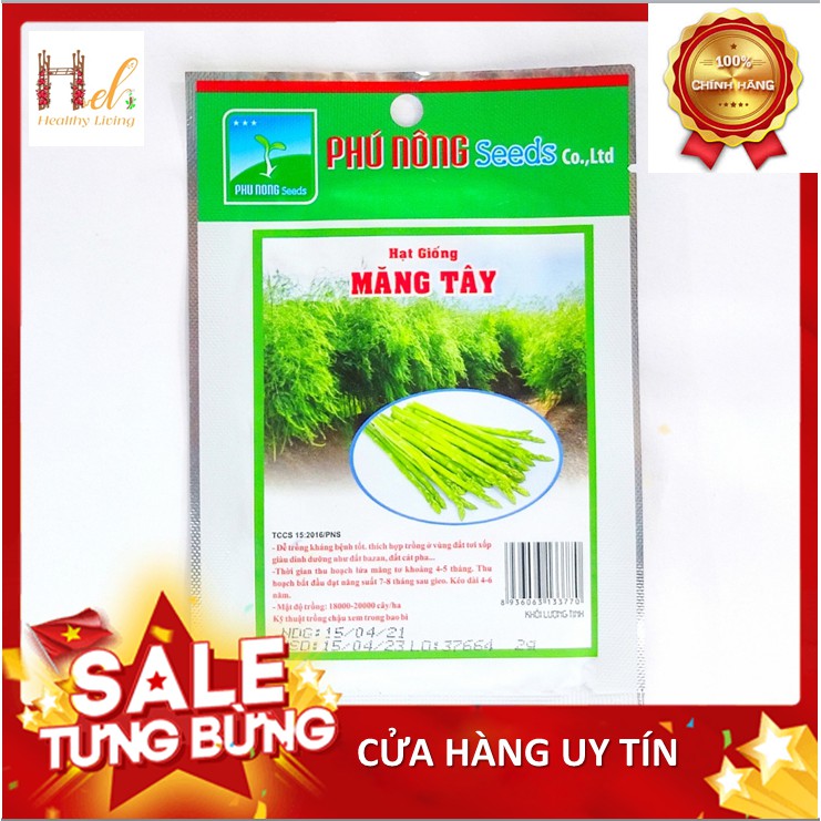 PN - Hạt Giống Măng Tây F1 Hạt Năng Suất Cao - Trồng Rau Xanh Rau Sạch Bằng Đất Sạch, Mùn Dừa Và Phân Bón Hữu Cơ