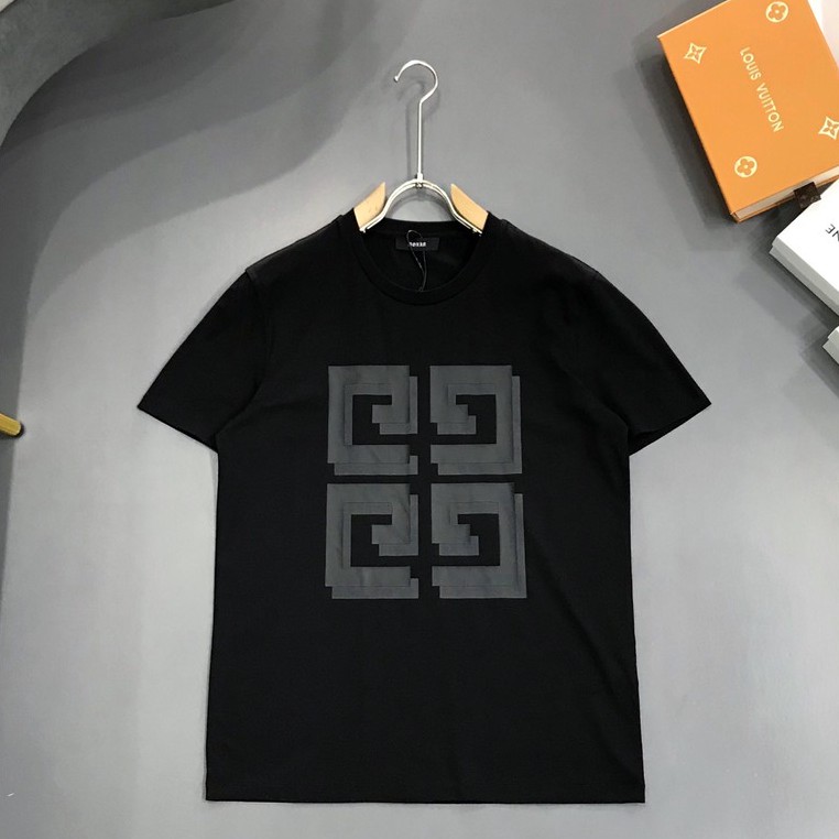 Áo Thun Cotton Ngắn Tay In Chữ Givenchy Thời Trang Cho Nam Nữ