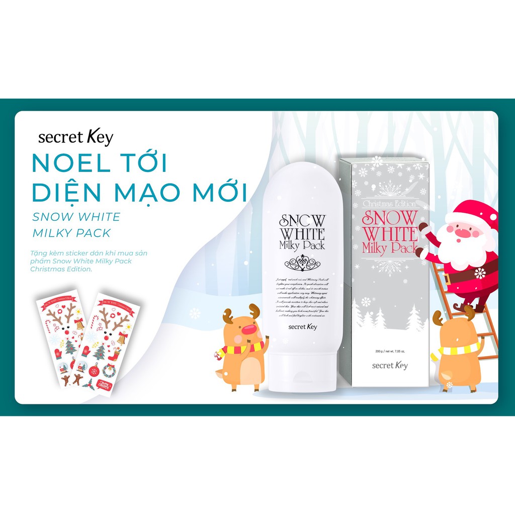 [Cam Kết Chuẩn Auth] Kem Tắm Trắng Secret Key Snow White Milky Pack | BigBuy360 - bigbuy360.vn