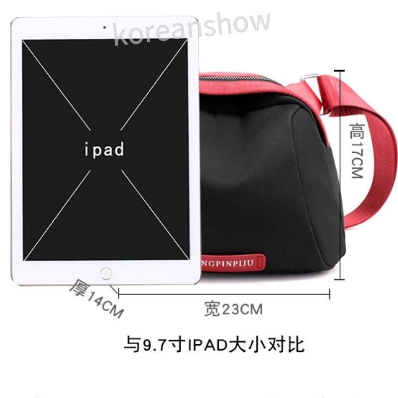 Túi Xách Nữ ĐẹpTúi đeo chéo Túi xách canvas chống thấm nước màu đen phong cách hàn quốc dành cho nữ-73