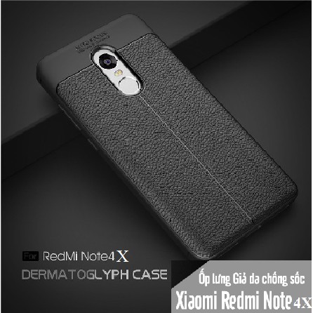 Ốp lưng Xiaomi Redmi Note 4X vân da cao cấp Auto Focus