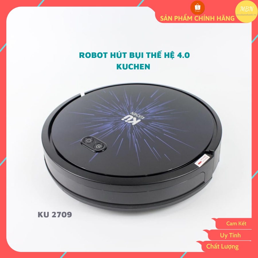 Robot hút bụi lau nhà KUCHEN KUR2709 của Đức 1 đổi 1 nếu hàng không chính hãng