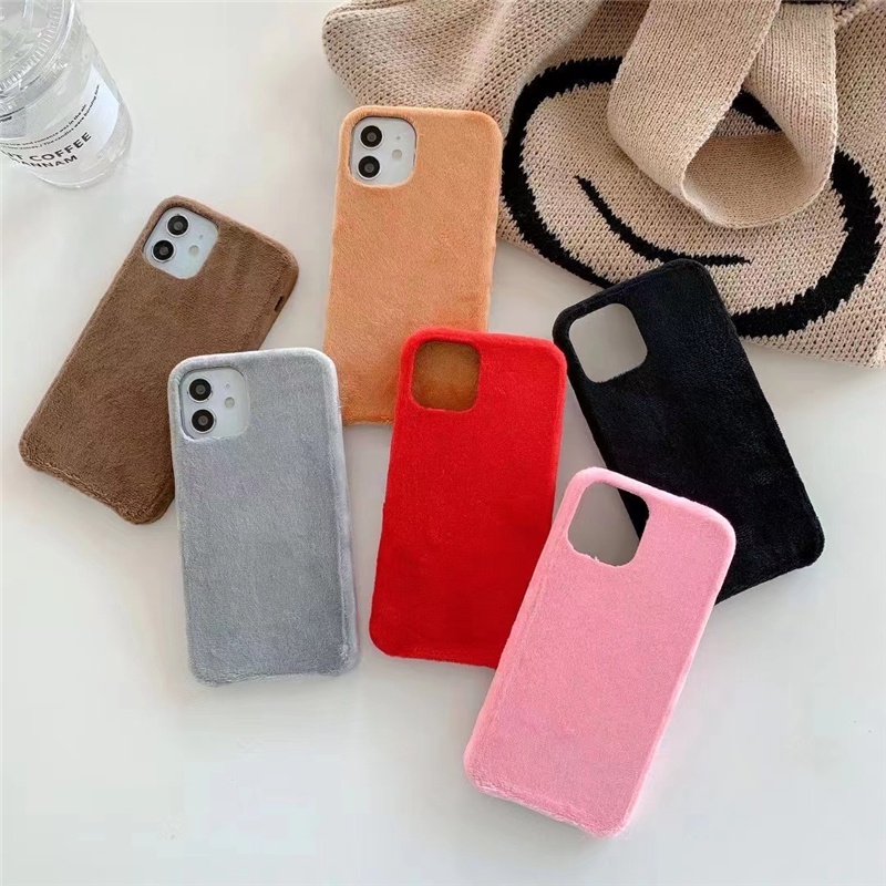 Ốp điện thoại đơn giản giữ ấm mùa đông cho OPPO Reno 5F A94 A54 A53 A92 A52 A5 A9 A31 2020 A7 A5s A3s A12 A12e
