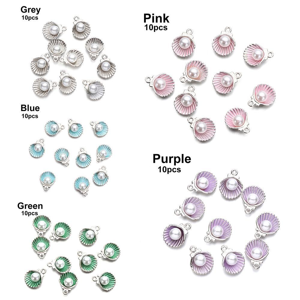 Set 10 Mặt Dây Chuyền Hình Vỏ Sò DIY