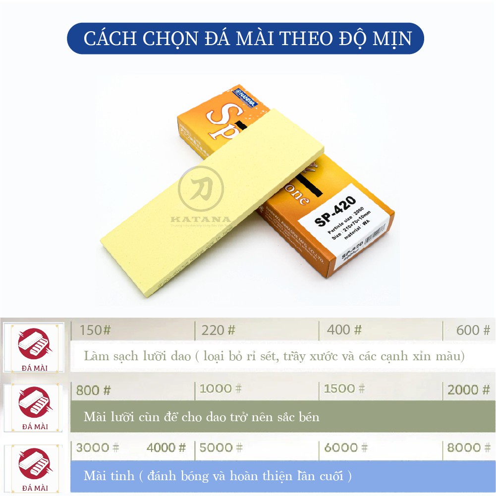 Đá mài trung Naniwa Nhật Bản #2000 SUPER SP 420