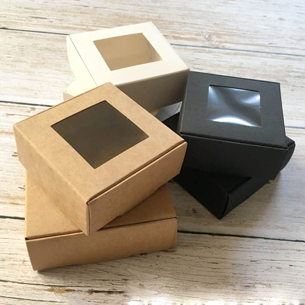 Bộ 10 hộp đựng bánh bằng giấy kraft cho lễ valentine | BigBuy360 - bigbuy360.vn