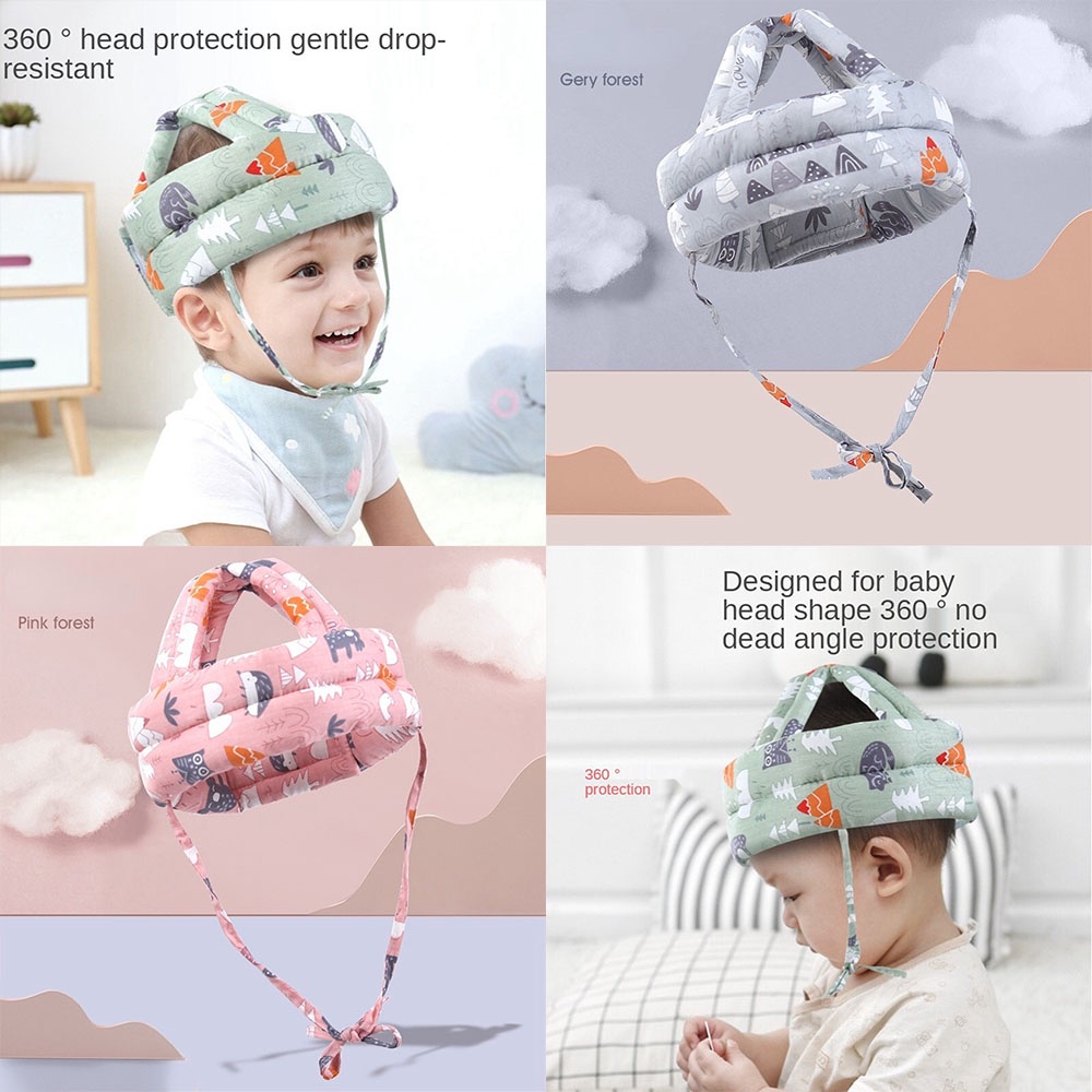 Mũ đệm bảo vệ đầu chống va đập an toàn dành cho các bé tập đi