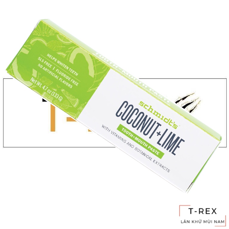 [Răng Miệng] Kem Đánh Răng Hữu Cơ Schmidth's Coconut Lime 133Gr