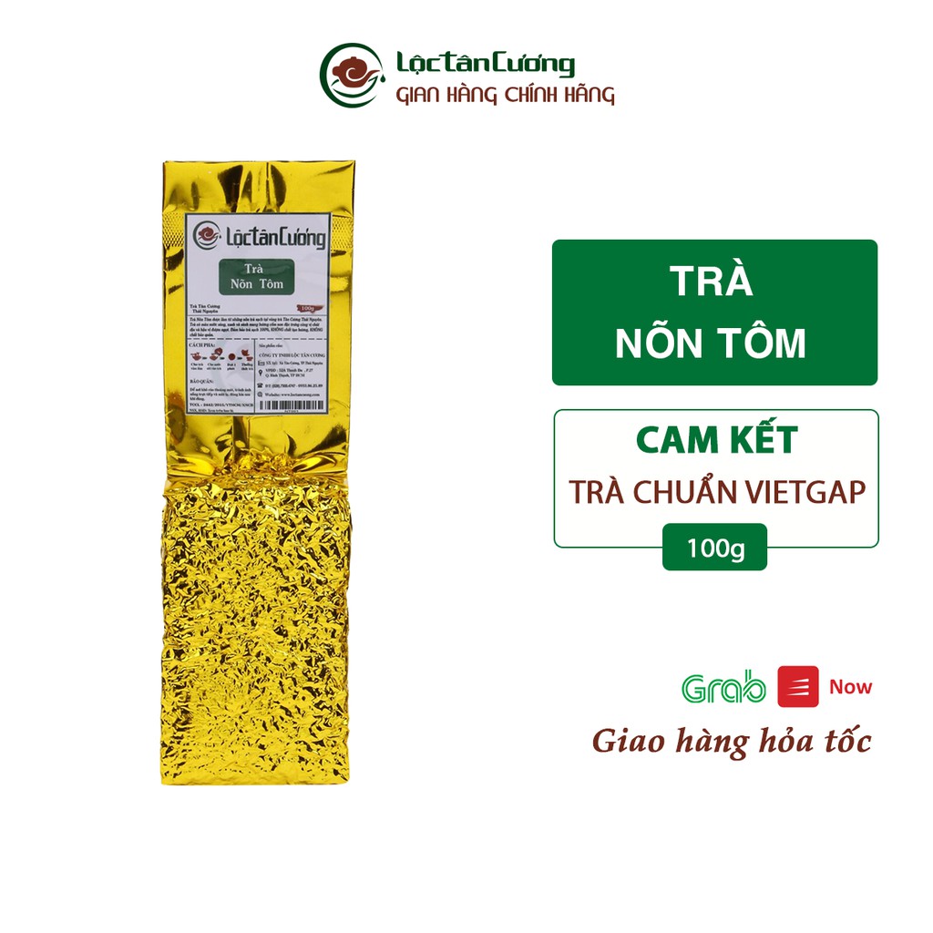 Trà Nõn Tôm Thái Nguyên Lộc Tân Cương Túi 100g - Trà Tân Cương Chính Gốc, Chuẩn VietGap