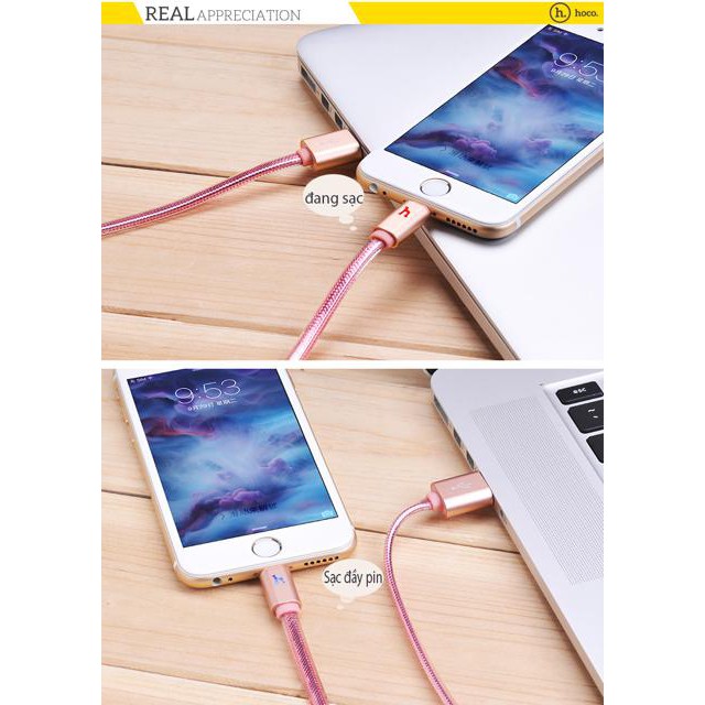 [Mã ELFLASH5 giảm 20K đơn 50K] CÁP SẠC LIGHTNING HOCO UPL12 -( DÀI 2M )- Cáp IPhone