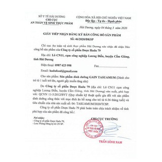 [HÀNG CHUẨN  100% ] Sữa BỘT Gain Tasuamum 900g