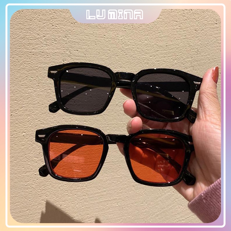 Kính mát nam nữ thời trang LUMINA dáng vuông Unisex phong cách Hip Hop siêu ngầu chuẩn UV400 hợp lái xe đi đường 240