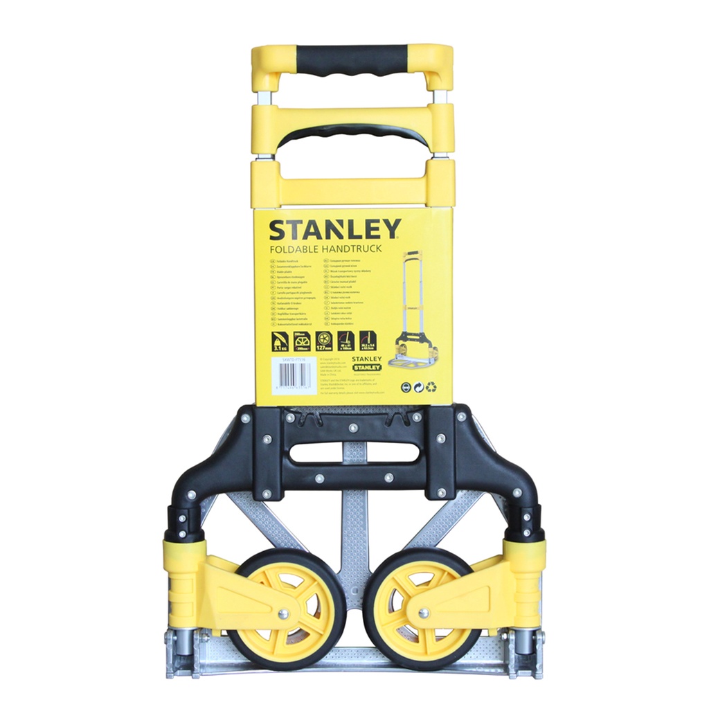 Xe đẩy hàng 2 bánh cao cấp Stanley SXWTD-FT516 gấp gọn kích thước 38.5x5.6x63.5cm, tải trọng 60kg - chính hãng