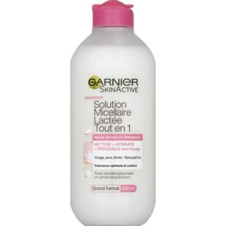 Sữa tẩy trang Garnier SOLUTION MICELLAIRE LACTÉE TOUT EN 1 DE 400ml