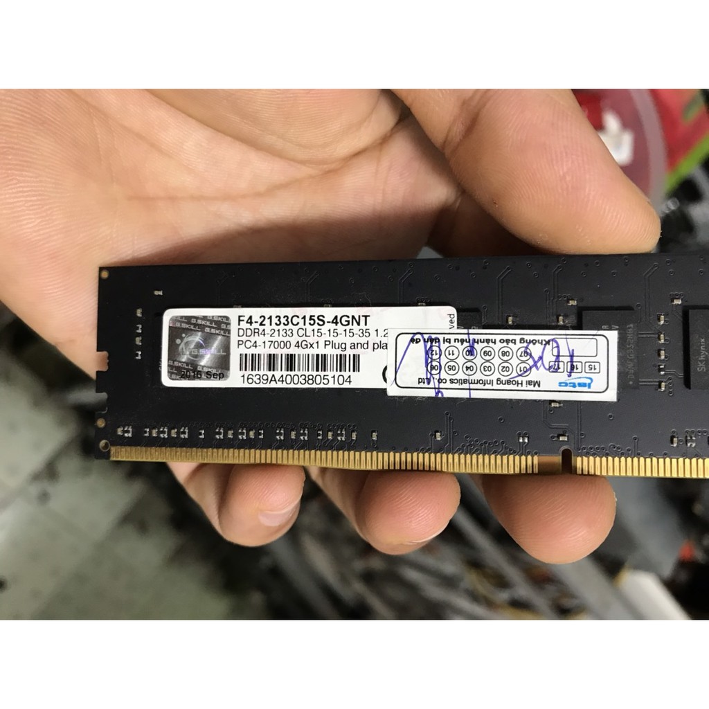 ram cho máy tính bàn GSKILL ddr4 4gb 2133 17200 bus pc4 decktop PC G.SKILL