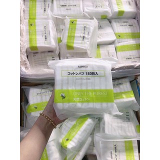 Bông tẩy trang/Bông tẩy trang Miniso 180 miếng