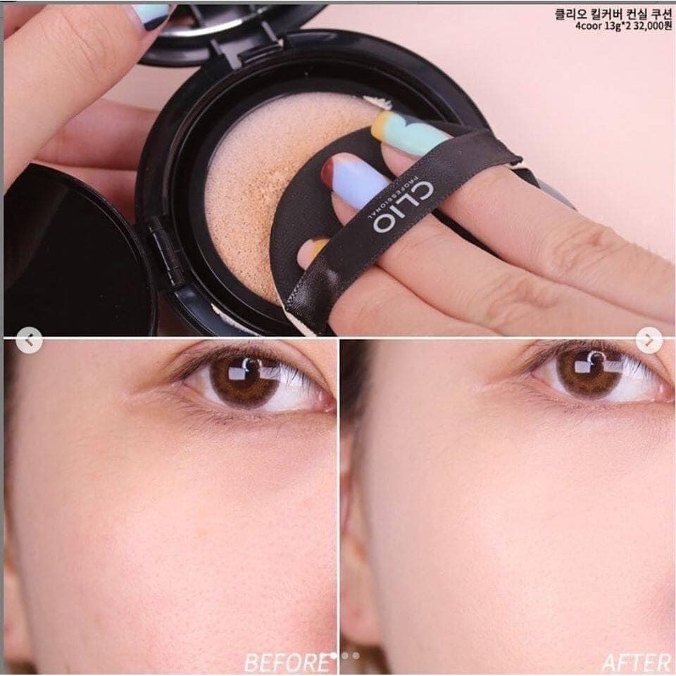 Phấn Nước 2 lõi Che Khuyết Điểm, Dưỡng Ẩm Clio Kill Cover Conceal Cushion SPF 45 PA++ | BigBuy360 - bigbuy360.vn