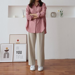 Áo Sơmi dài tay đũi lụa - Essential Shirt - ufo.thebasic
