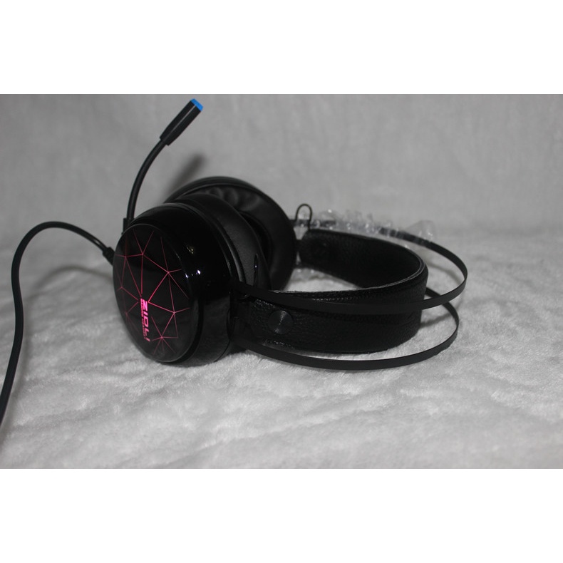 Tai nghe chụp tai Zidli ZH12S LED [ĐEN] kết nối cổng USB - Chính hãng