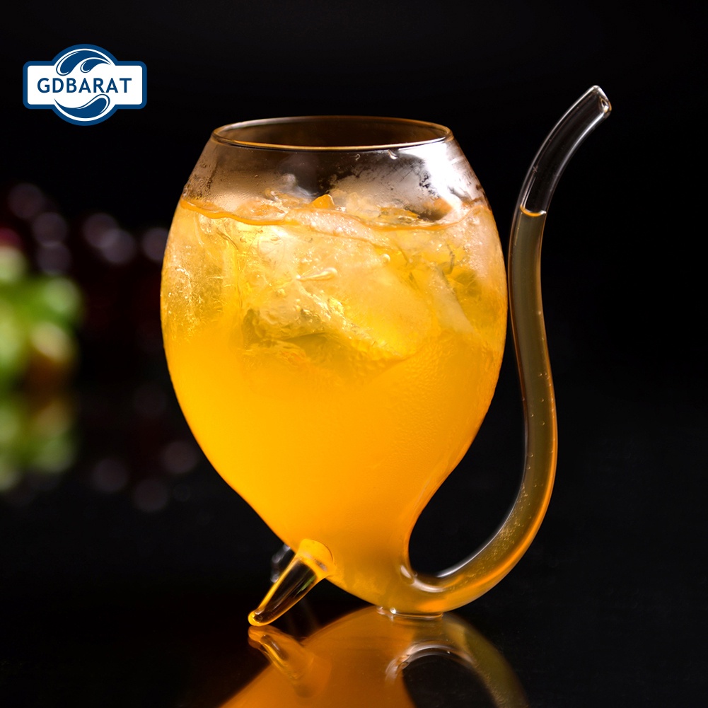 [NYCA Stock] Ống Hút Thủy Tinh Uống Rượu Whiskey / Nước Ép Chịu Nhiệt