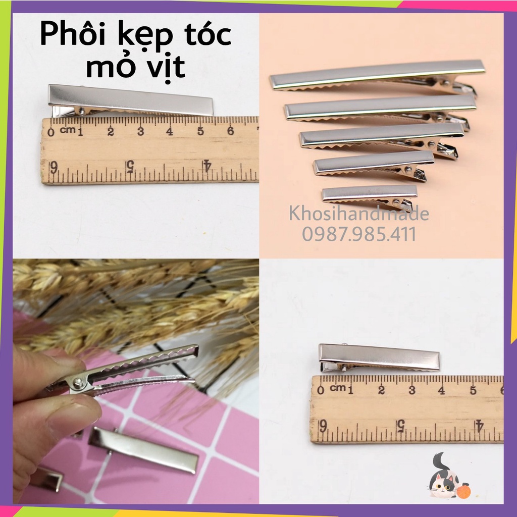 Phôi kẹp tóc mỏ vịt (Gói 10 cái)