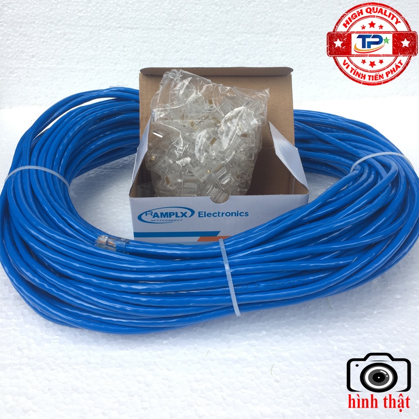 SIEU KHUYẾN MẠI Dây cáp mạng LAN Internet bấm sẵn UTP Cable chống nhiễu dài 20m chuẩn CAT 6
