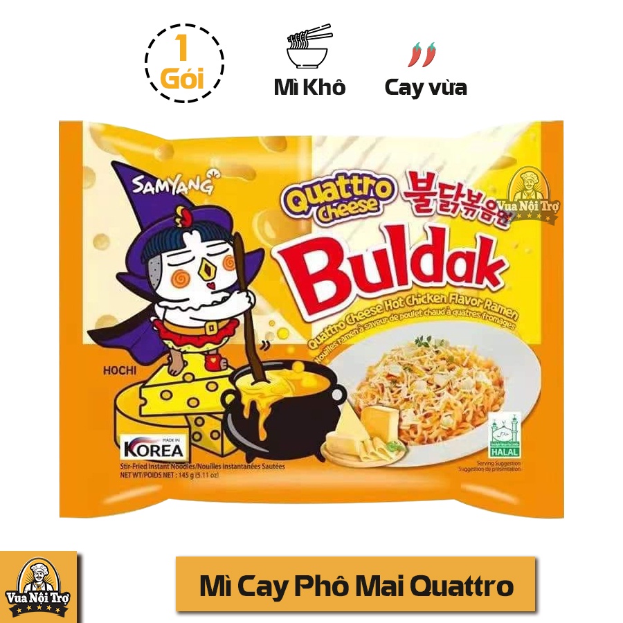 Mì khô gà cay Samyang Quattro Cheese 145g/gói