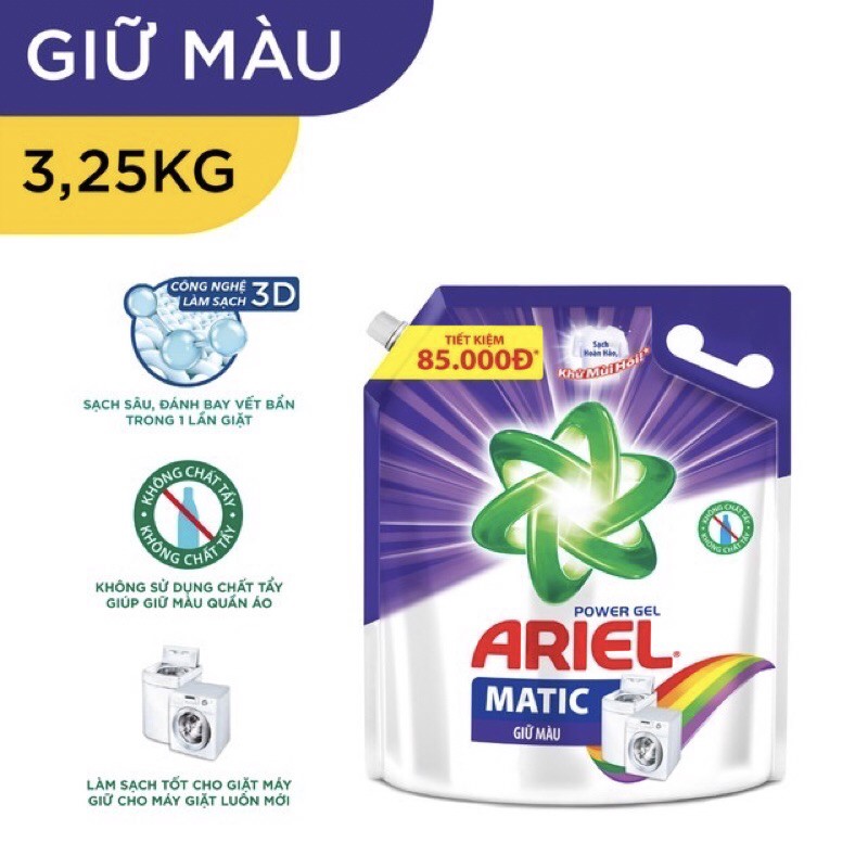 Nước giặt Ariel giữ màu 3.2kg