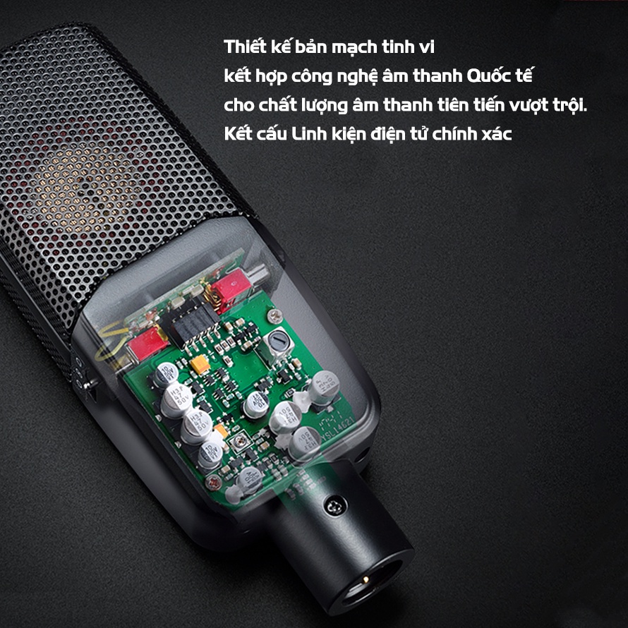 Mic Thu Âm Cao Cấp TAKSTAR TAK55, Micro Thu Âm, Hát Karaoke, Livestream, BẢO HÀNH CHÍNH HÃNG 12 THÁNG