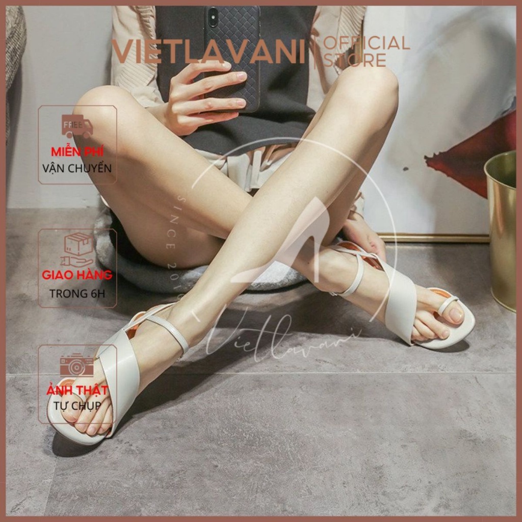 Giày sandal mã LCS44 quai chéo xỏ ngón cao 7P hàng hot 2021 siêu phẩm