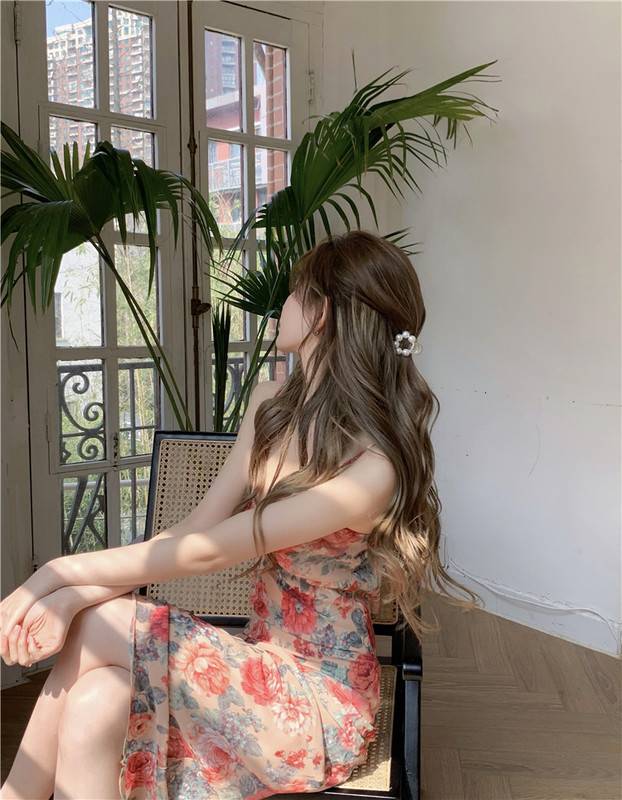 [QUÀ TẶNG LÀ GÓI XẢ VẢI BẠN NHÉ] Váy nữ hai dây đẹp dáng dài 2021, Đầm nữ midi chất voan hoa phối ren ngực màu đỏ hồng | BigBuy360 - bigbuy360.vn