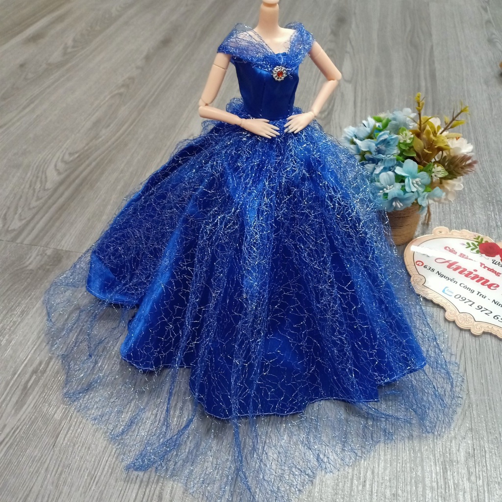 Các Mẫu Váy Cưới,Đầm Cô Dâu Dễ Mặc Cho Búp Bê Barbie 30cm