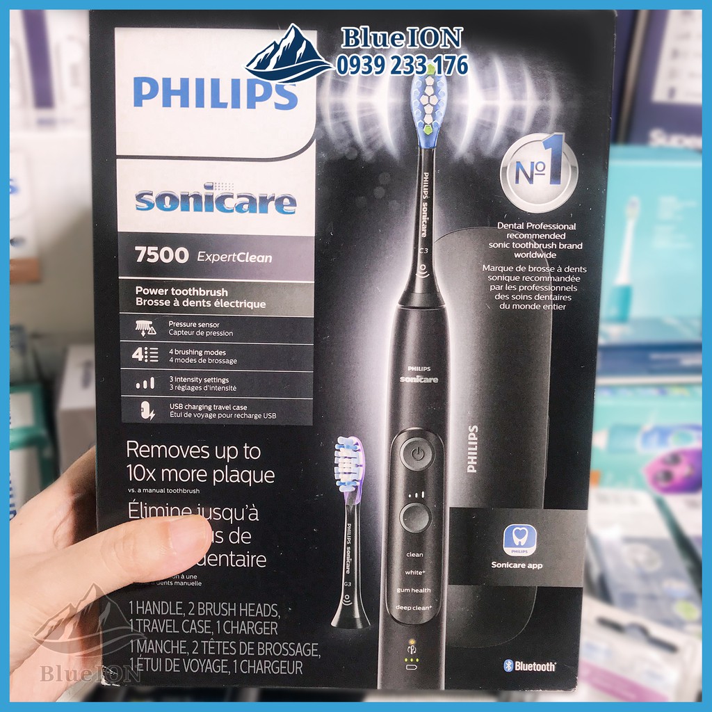 Bàn chải điện Philips Sonicare ExpertClean 7500 (hàng Mỹ)