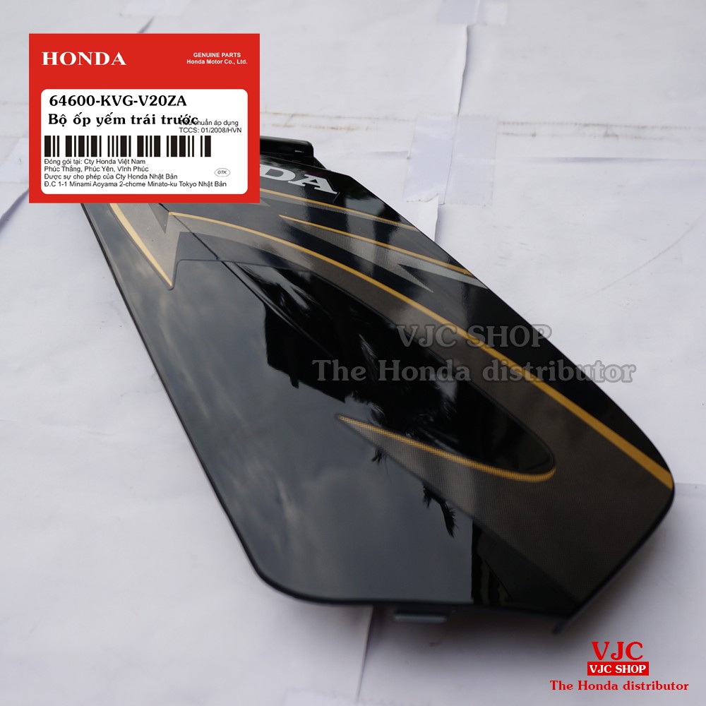 Honda Air Blade 110 - Bộ Ốp Yếm Trái Trước Kèm Tem Dán Sẵn 64600-KVG-V20ZA