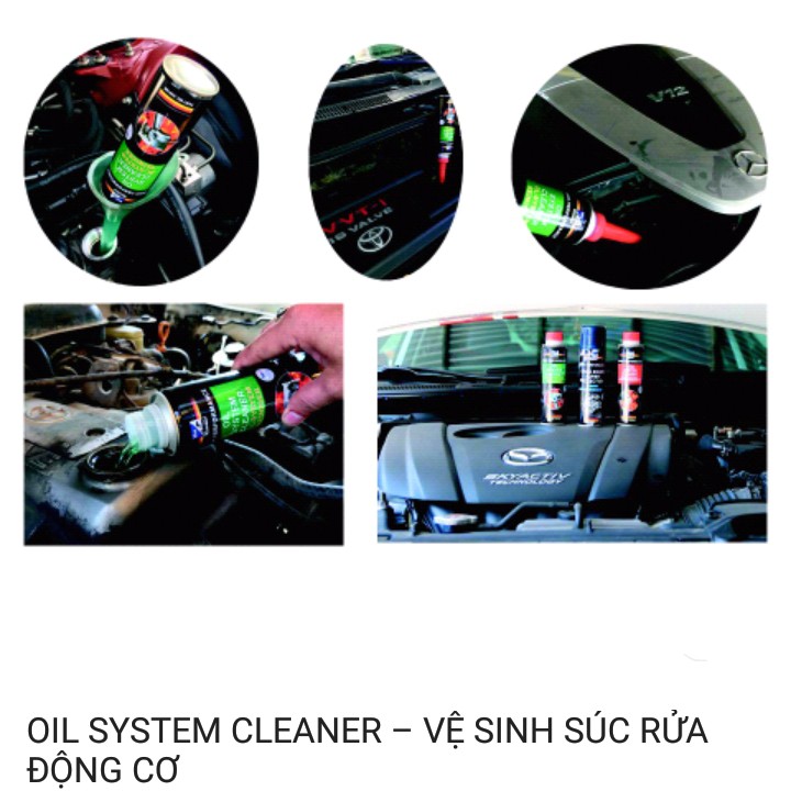 Dung dịch súc động cơ,vệ sinh máy Bluechem Oil System Cleaner 250ml
