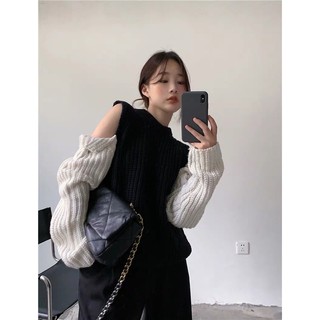 áo len trễ vai