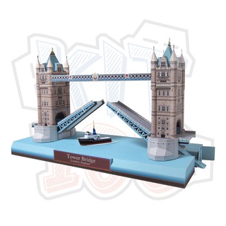 Mô hình giấy kiến trúc Cầu Tháp Luân Đôn Tower Bridge - England