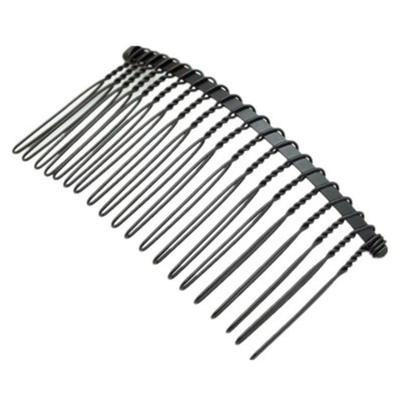 [DIY2] Kẹp tóc hình chữ U màu đen, lược cố định tóc mái