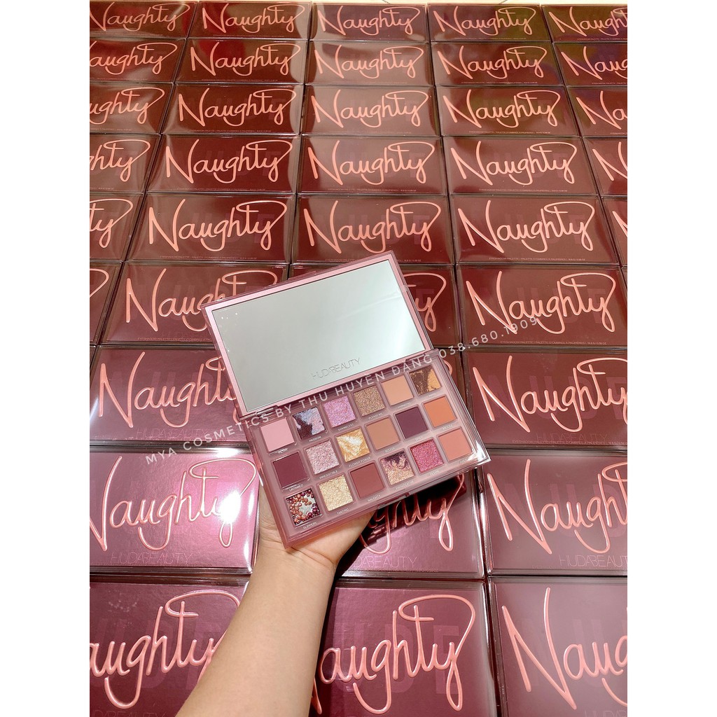 Bảng Phấn Mắt Huda Beauty Naughty Nude Eye Shadow Palette (18 ô)