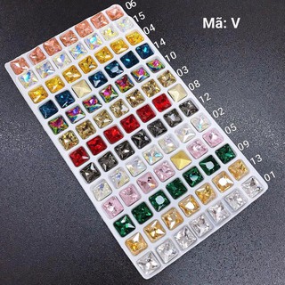 🐾ĐÁ NAIL🐾 Đá khối vuông túi 10v - Mã V