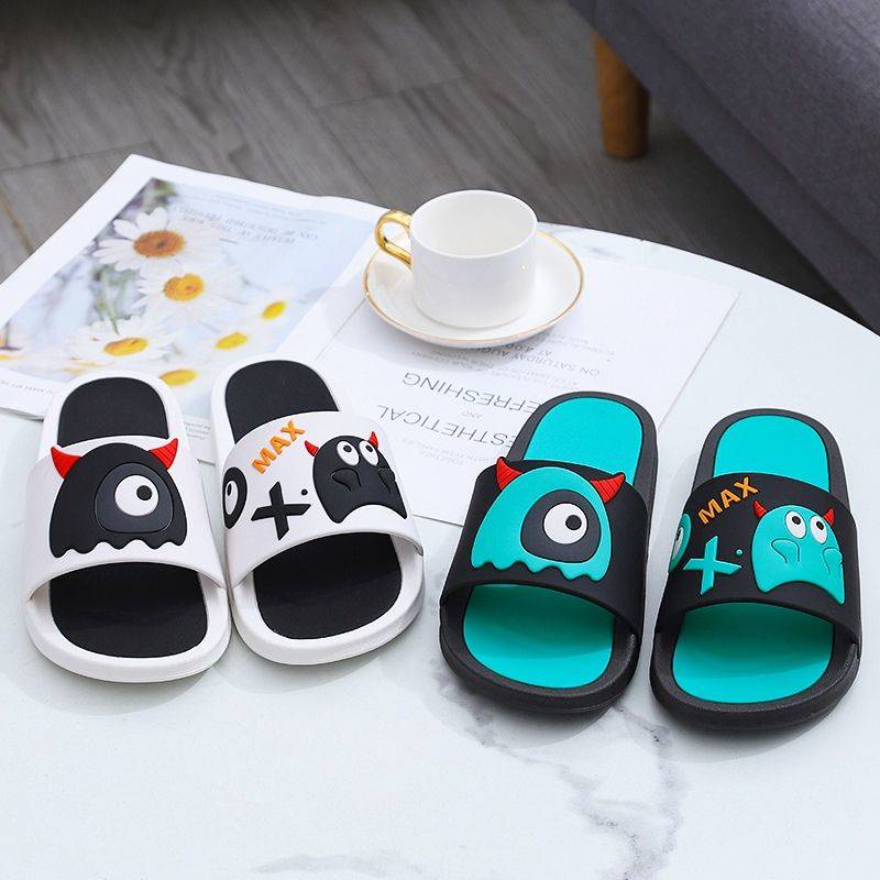 Dép đi trong nhà đế dày họa tiết hoạt hình dễ thương cho cặp đôi