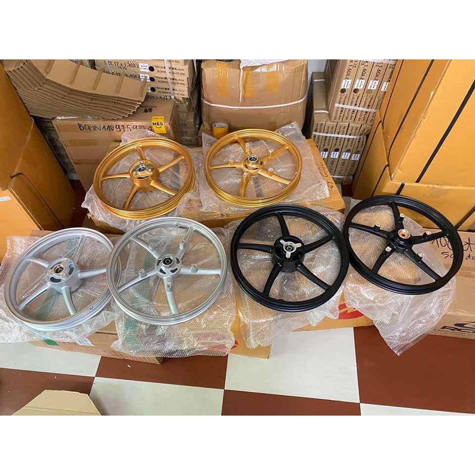 Siêu phẩm cặp mâm 5 cây xmode cho satria lắp như zin