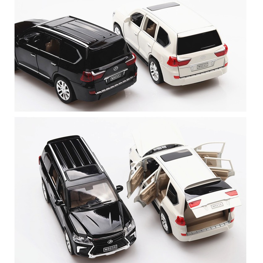 Xe mô hình Lexus LX570 XLG tỉ lệ 1:24 bằng hợp kim mở các cửa