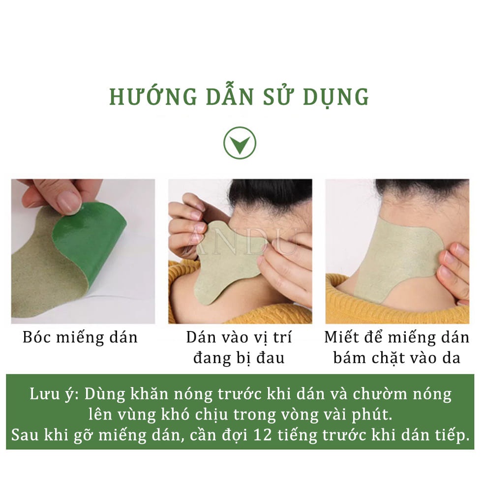 COMBO 31 Hộp Miếng Dán Vai Gáy Đông Y Thảo Dược Giảm Đau Lưng, Thoái Hóa Cột Sống - Hộp 12 Miếng Dán Tiện Lợi