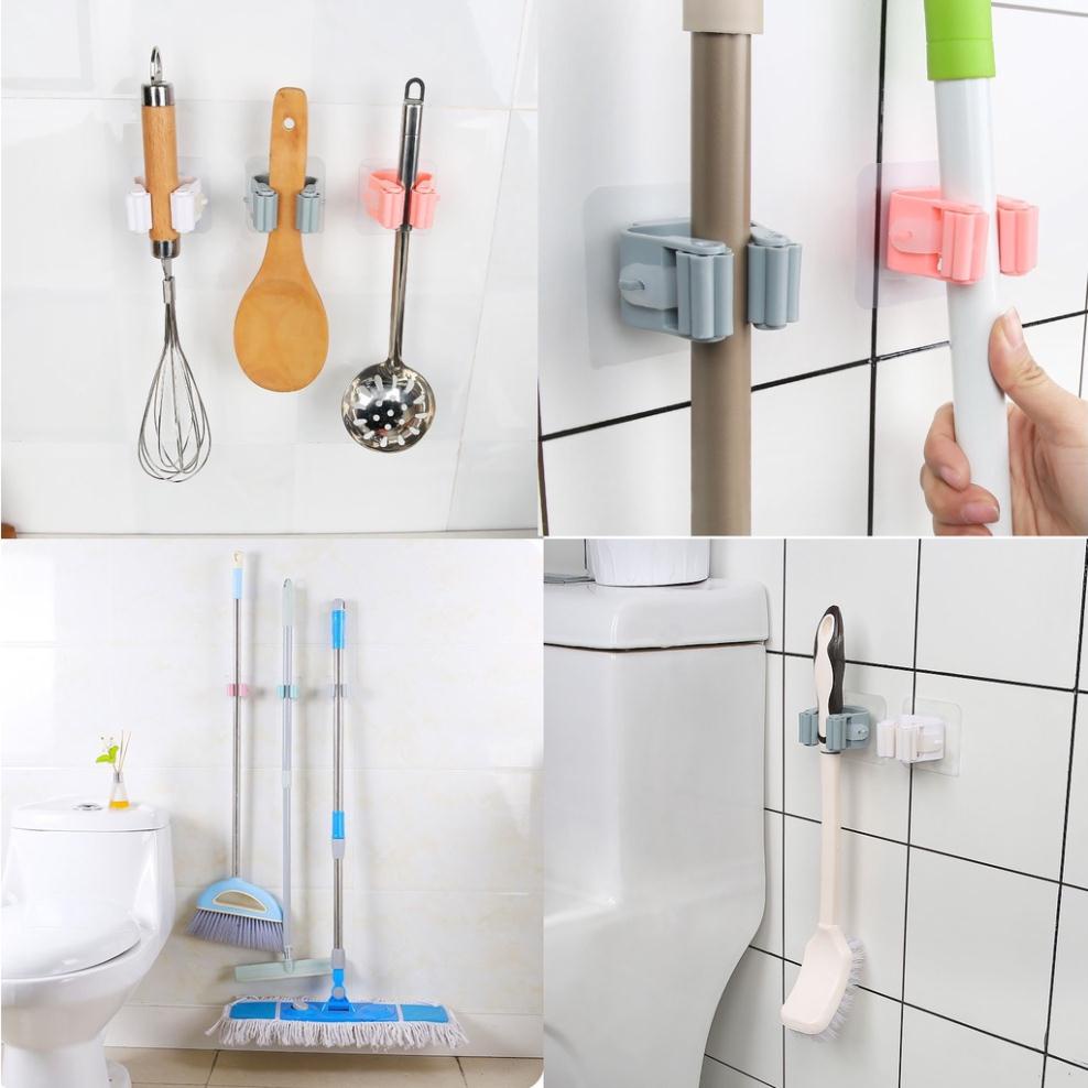 Giá treo chổi treo vật dụng đa năng